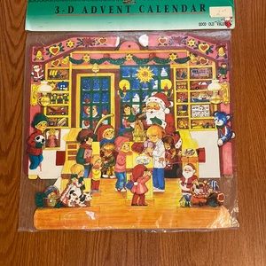 Vintage regent products, Corp 3-D advent calendar, old new stock unopened pack